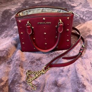 Michael Kors Studded leather satchel